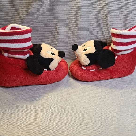 Disney Baby Mickey Mouse Rattle Slippers - Picture 4 of 9